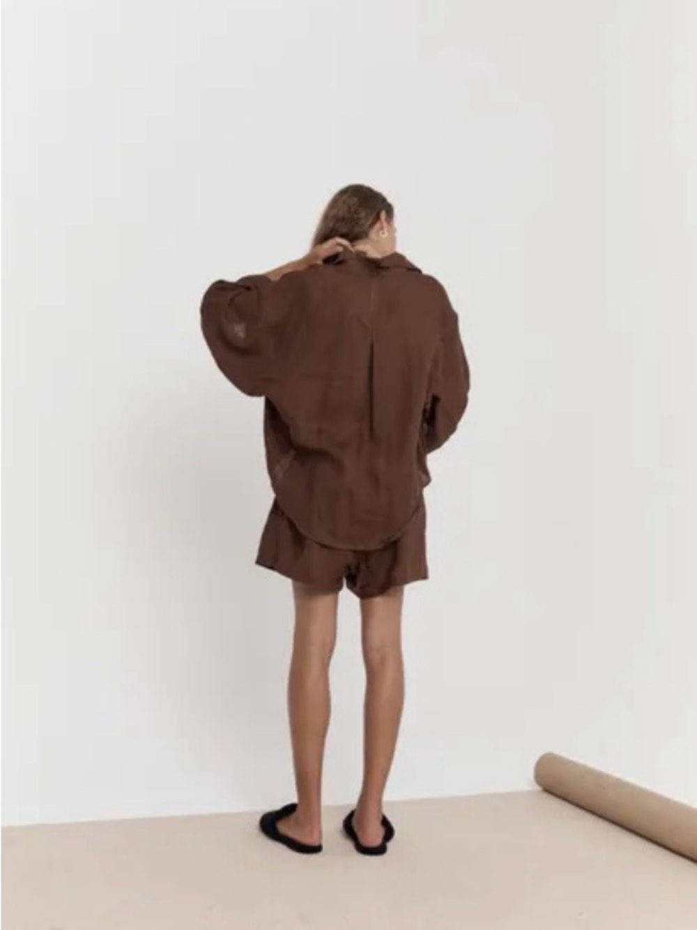 Deiji Studios 03 Set - BROWN - 100% linen (S/M) - Picture 9 of 11